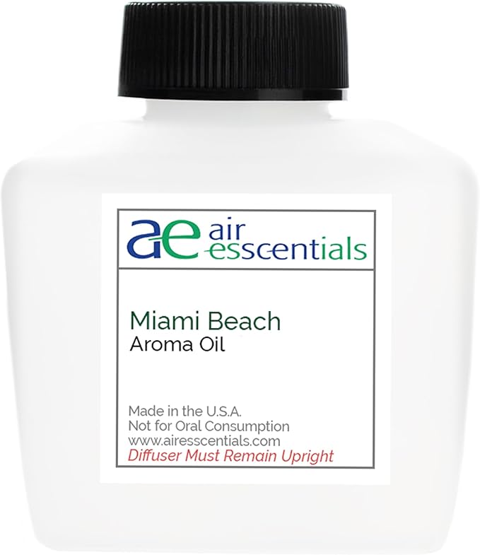 Miami Beach Aroma Oil, Essential Oils Blend for Diffusers & Scent Machines, Fresh Cologne Scent with Citrus & Musk Notes, Aromatherapy, Cold Air Diffuser Compatible, 100 mL - Bloomnest