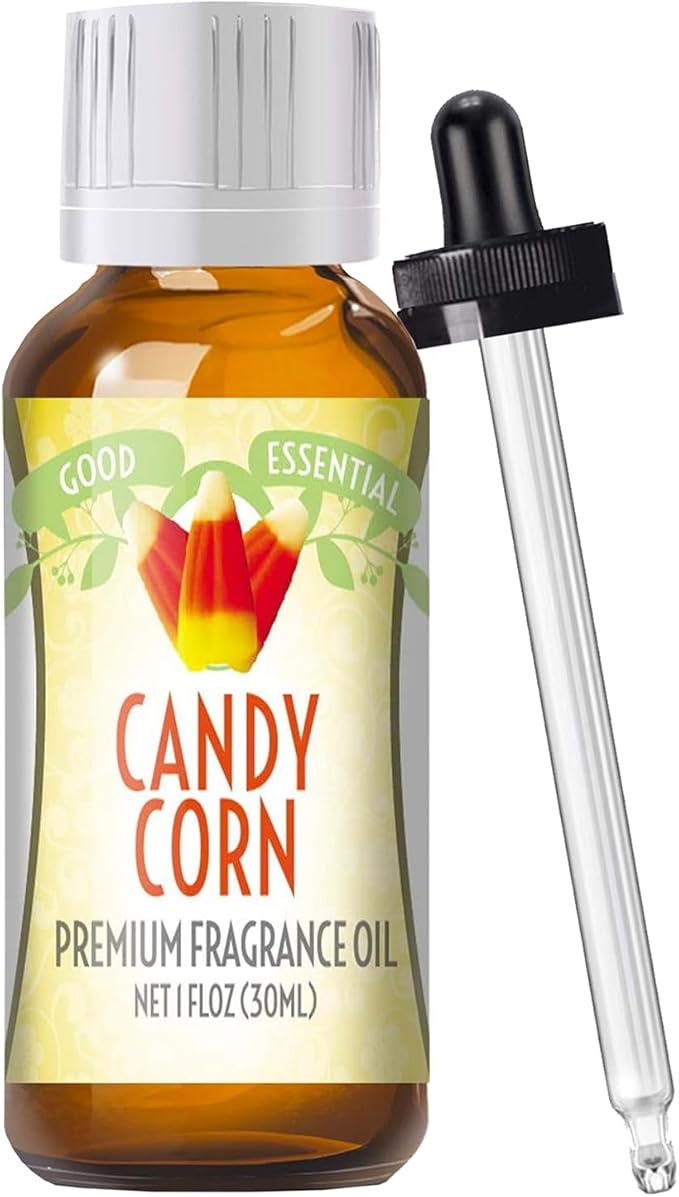Good Essential Candy Corn Fragrance Oil 1 Fl Oz (30 ml, Pack of 1) for Candles Soaps Lotions Diffusers and DIY Crafts GoodEssential