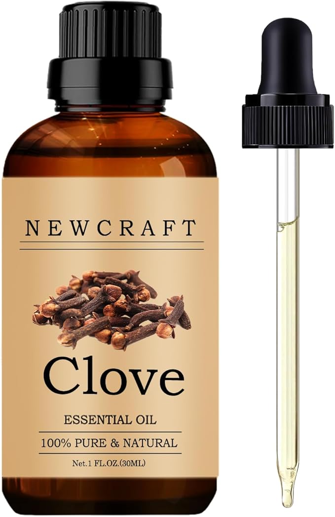 Clove Essential Oils, 100% Pure and Natural Essential Oil for Aromatherapy Diffuser - Clove/1 Fl Oz NewCraft