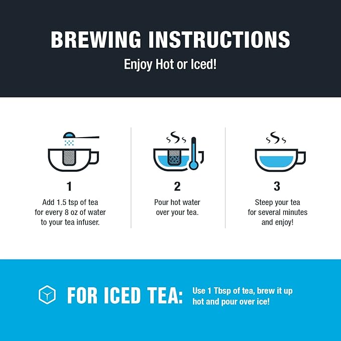 Tiesta Tea - Brownie Batter, Loose Leaf, Chocolate Caramel Herbal Tea, Non-Caffeinated Blend, Make Hot or Iced & Brews Up to 140-200 Cups, 16 oz Resealable Bulk Pouch - Bloomnest
