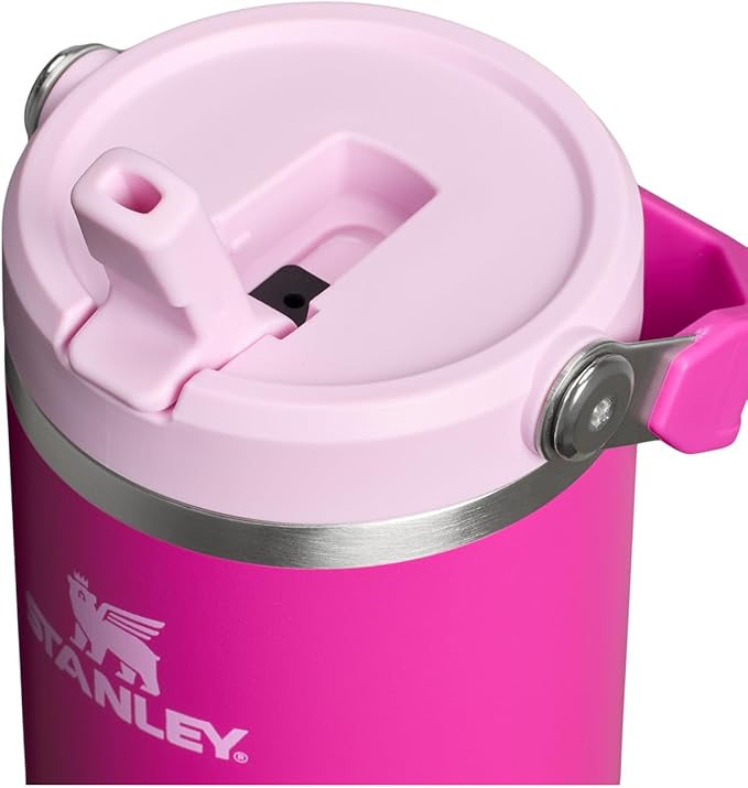 STANLEY IceFlow 2.0 Flip Straw Tumbler with Handle 30 oz | Twist On Lid and Flip Up Straw | Leak Resistant Water Bottle | Insulated Stainless Steel | BPA-Free | Violet Blossom - Bloomnest
