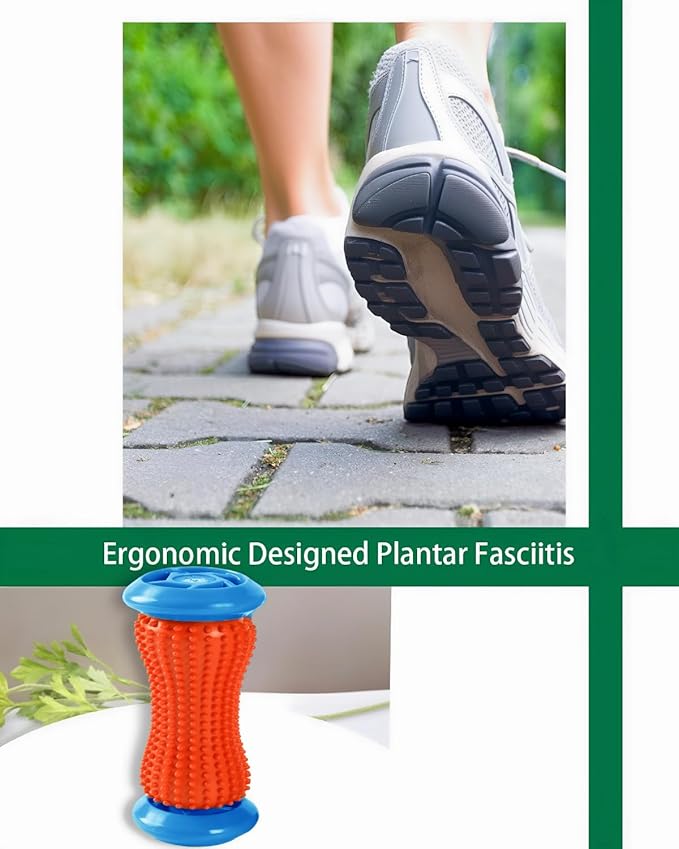 Portable Plantar Fasciitis Massager Foot Roller, an Effective Deep Tissue Muscle Massager and Foot Pain Relief Tool, Ideal as a Relaxation Gift and Reflexology for Nerve Relaxation - Bloomnest