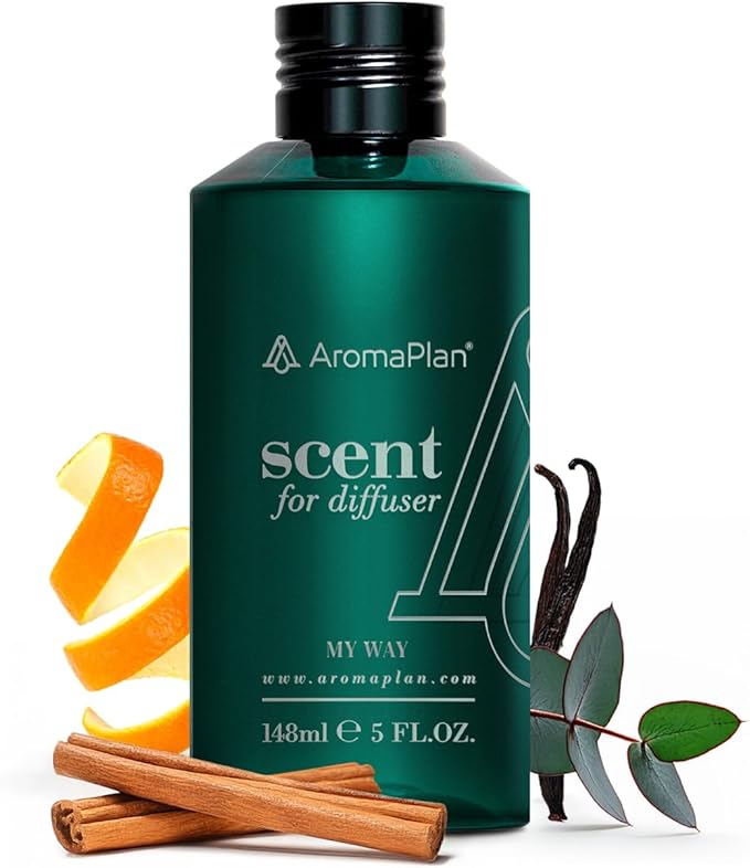 AromaPlan Hotel Scents My Way 5 Fl Oz (148ml), Home Luxury Aroma & Hotel Fragrance Diffuser Oil- Hotel Diffuser Oil for Aromatherapy- USA Made, Bigger Bottle, Bolder Aroma & Longer Lasting - Bloomnest