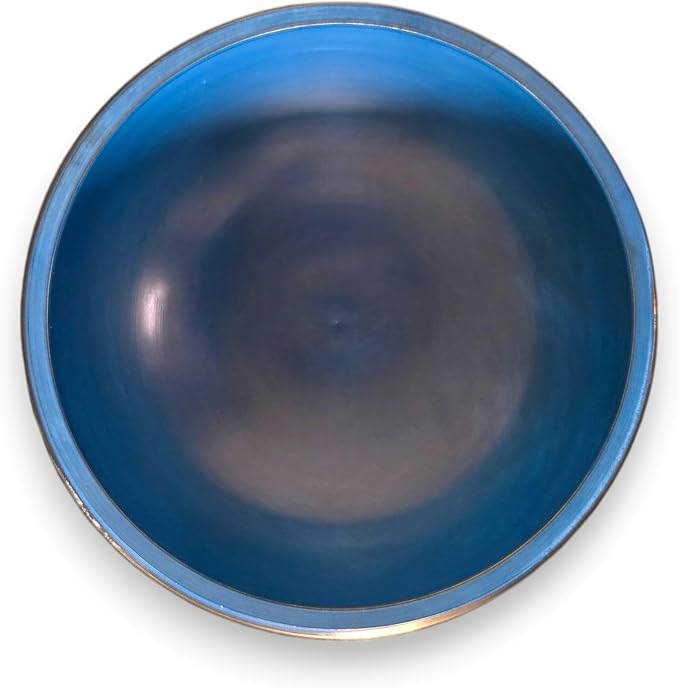 4” Tibetan Singing Bowl Set – Includes Handmade Cushion, Wooden Mallet & Hand-Stitched Case – Chakra Healing, Meditation Sound Bowl – Made in Nepal (Blue) - Bloomnest
