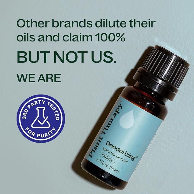 Plant Therapy Deodorizing Essential Oil Blend, 10 mL (1/3 oz), Pure Essential Oils, Undiluted, Therapeutic Grade, Ideal for Household Cleaning & Deodorizing PlantTherapy