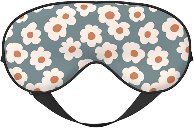 Sleep Eye Mask Vintage Boho Floral Sleep Mask for Women Men Comfortable Eye Mask with Adjustable Strap Soft Eye Cover Blindfold for Travel Yoga Nap Shift Work - Bloomnest