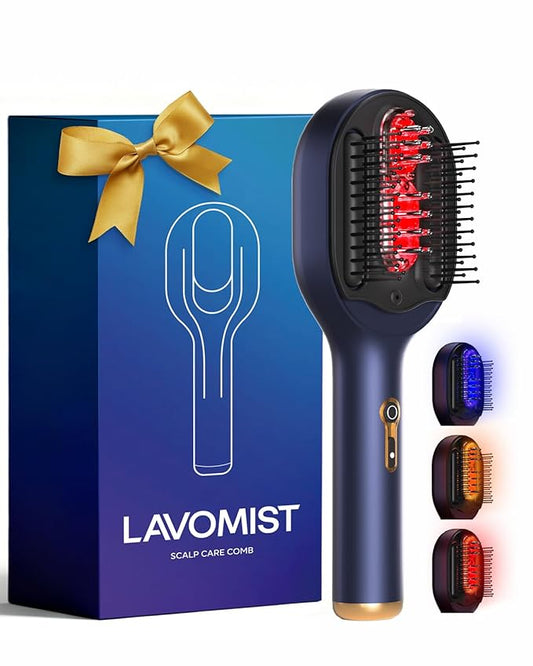 3-in-1 Hair Scalp Massager with Hair Oil Applicator, Electric Head Massager for Home Spa, IPX6 Waterproof 2500mAh Scalp Brush, Detangling Hair Comb -Ideal Gift for Women & Men Bloomnest