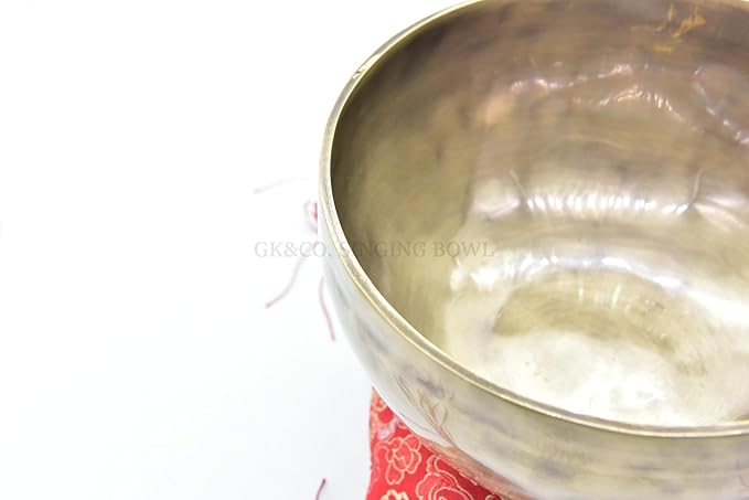 7" Tibetan Singing Bowl ~ Handmade ~ Superb Chakra Bowl for Meditation, Yoga,Healing, Mindfulness, Relaxation ~ Cushion & Mallet Included - Bloomnest