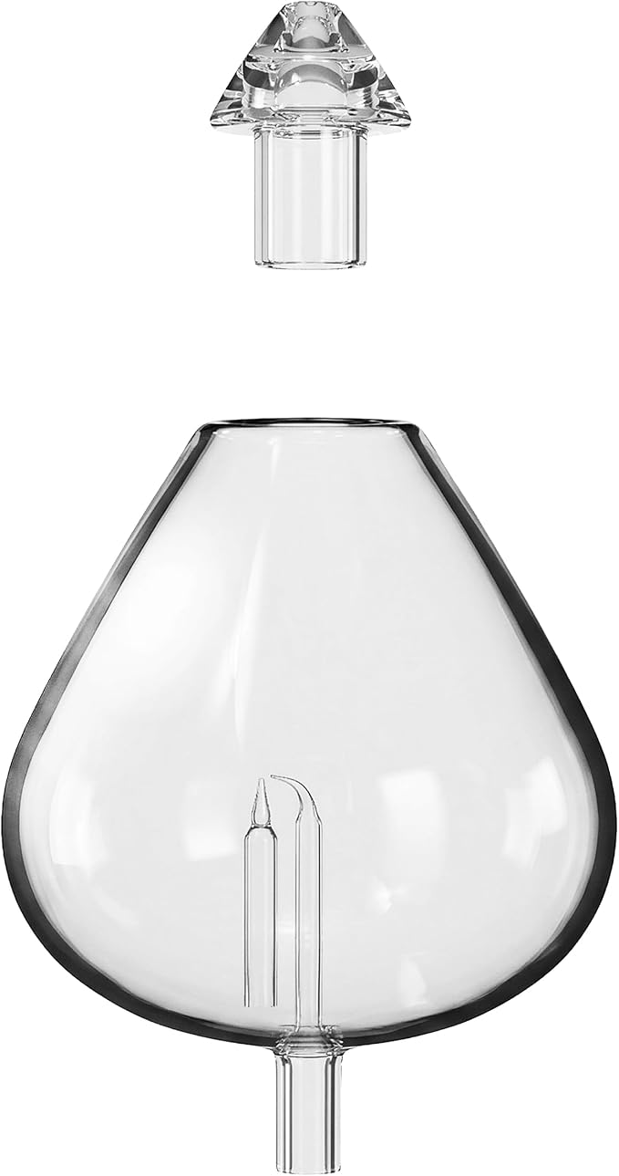 20ml Hand-Blown Glass Atomizing Chamber for Waterless Essential Oil Diffusers - High Transparency, Plastic-Free Nebulizing Vessel, DIY Replacement Accessory, Waterdrop