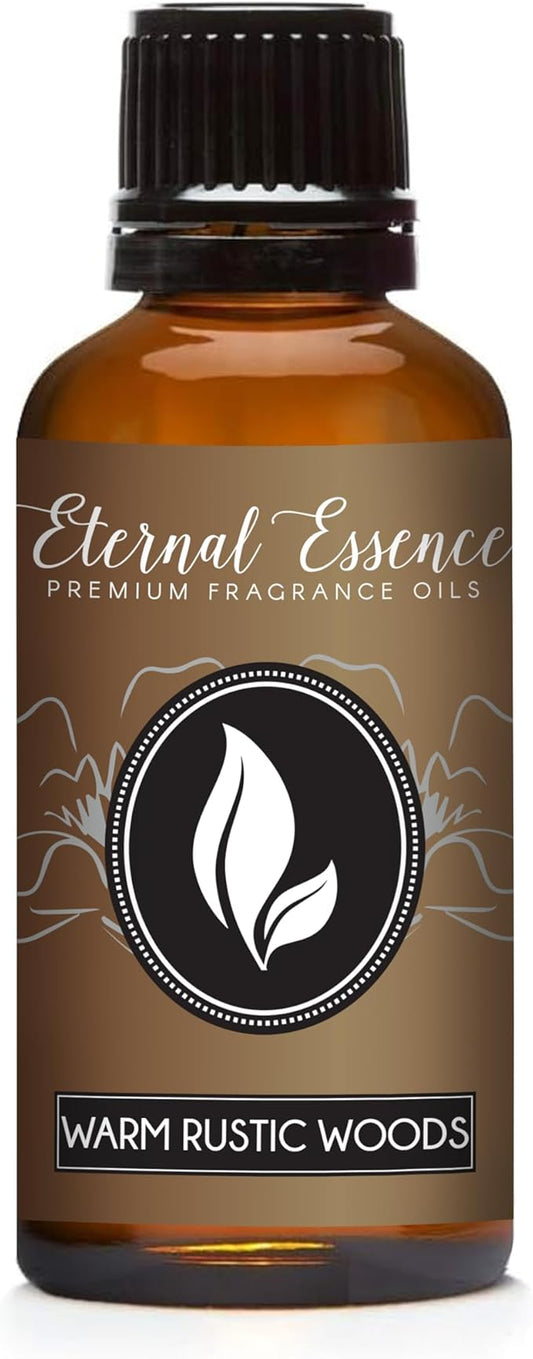 Eternal Essence Oils Warm Rustic Woods 30ml Premium Fragrance Oil - for Candle, Soap Making, Aromatherapy, Diffusers, Home Care, & Humidifiers EternalEssenceOils