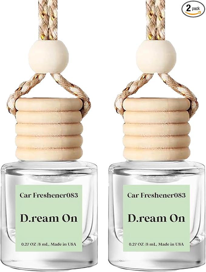 C Classy Car Air Freshener Hanging 2 Pack, D.Ream On Hotel Scent Diffuser Oil for Cars, Cute Car Accessories, Long-Lasting Fragrance, C ar Air Freshener for Women&Men Gift, Made in USA - Bloomnest