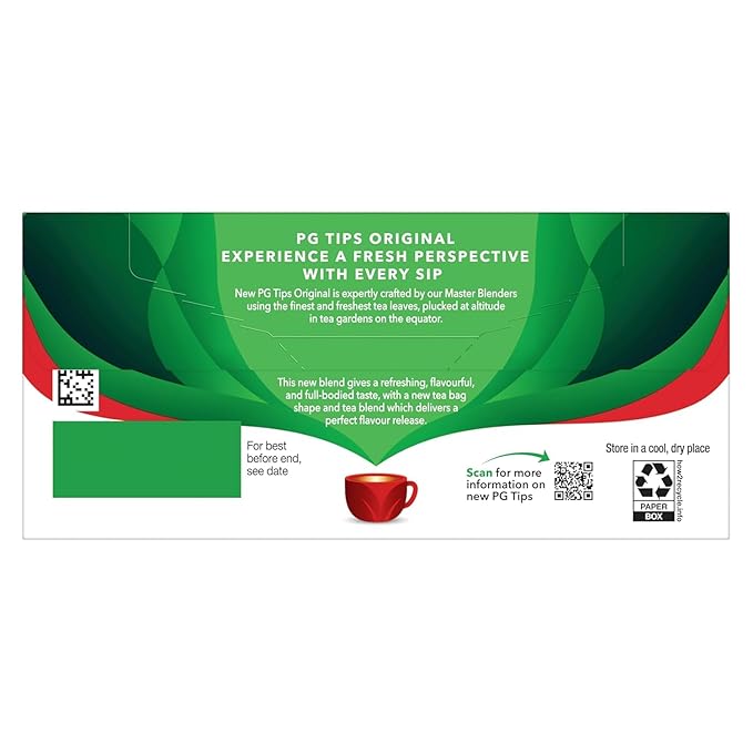 PG Tips Premium Black Tea For a Classic Caffeinated Beverage, Black Tea Bags, 240 Total Bags (40 Count - Pack of 6) - Bloomnest