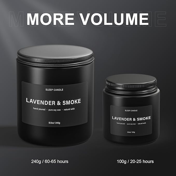 Scented Candles for Men, BOYUJK Candles for Home Scented, Candle Set for Stress Relief and Promote Sleep, Birthday Gifts for Men (1.1lb, 480g) - Bloomnest
