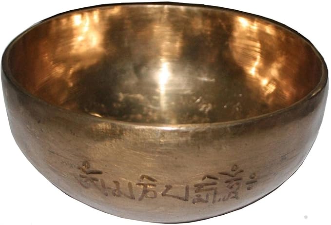 422 SB-2 Hand Pounded Crown Chakra 'B' Singing Bowl Set [ Note B; 6.25 inch diameter) - Bloomnest