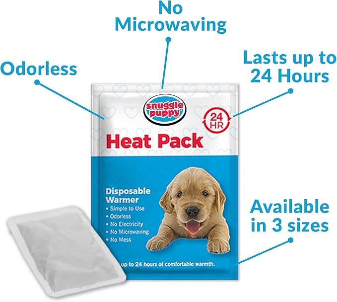 SmartPetLove Original Snuggle Puppy Essentials Starter Kit - Heartbeat Puppy for Dogs - Calming Aid with 3 Heat Packs, Puppy Teething Toy, Dog Chew Toy and Dog Blanket - Bloomnest