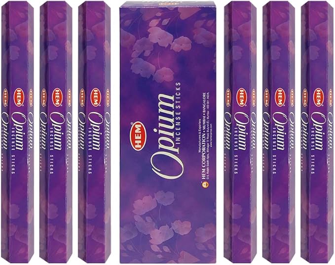 TRUMIRI Opium Hem Incense Sticks & Holder Bundle: 121 Pieces (6 Packets of 20, 1 Set) TRUMIRI