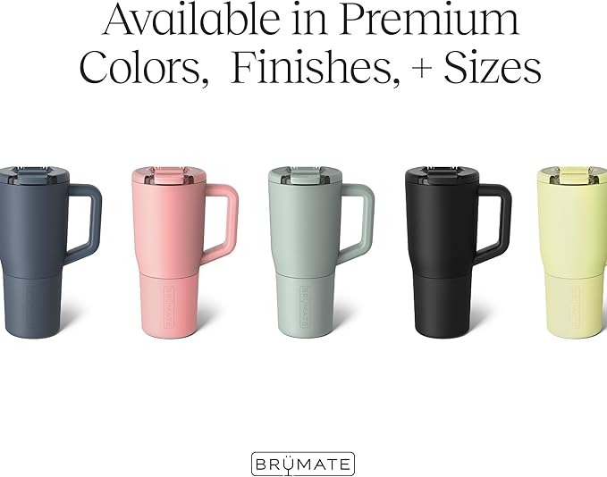BrüMate Müv - 25oz 100% Leak Proof Insulated Coffee Mug with Handle & Lid - Stainless Steel Coffee Travel Mug - Double Walled Coffee Cup (Onyx Leopard) - Bloomnest