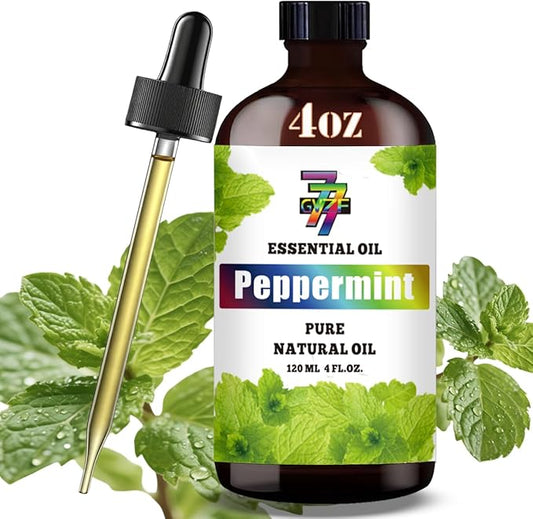 Peppermint Essential Oil (4 oz/120 ml) — Peppermint Oils for Aromatherapy, diffusers, humidifiers, Home fragrances, DIY Skincare, soap Making, DIY Candle, Relaxation, Yoga, and Meditation - Bloomnest