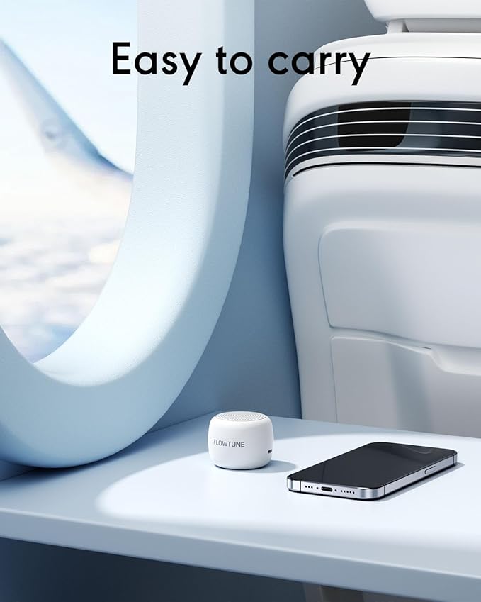 Sound Machine Flowtune White Noise Machine for Baby Adults, Mini Portable Sound Machine for Travel, 6H Timer, 18 Soothing Sleep Sounds Gift - Bloomnest