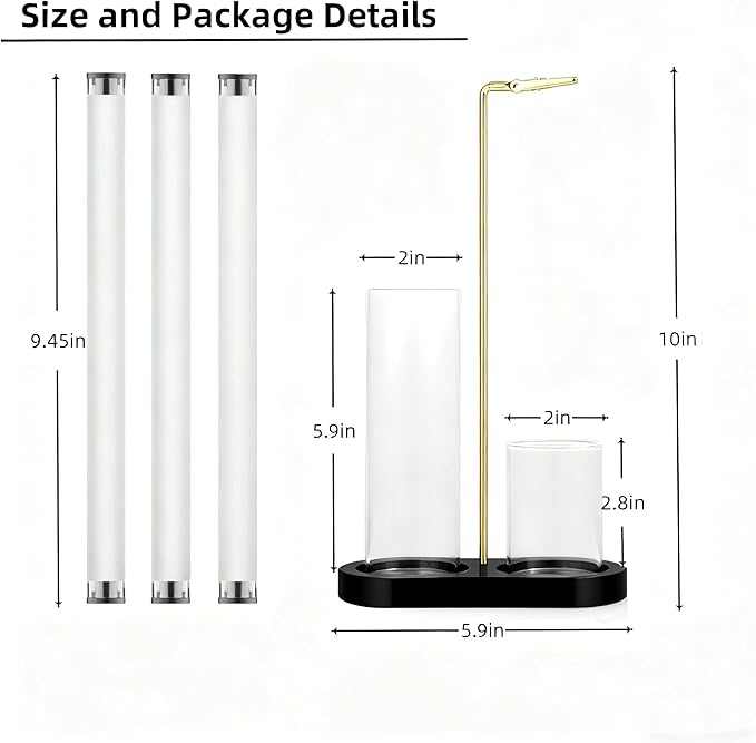 Glass Incense Holder, Incense Sticks Burner Holder with Storage,Hang Upside Down Incense Holder for Sticks with Glass Ash Catcher for Meditation Yoga Spa Room Decor (Black Color) - Bloomnest