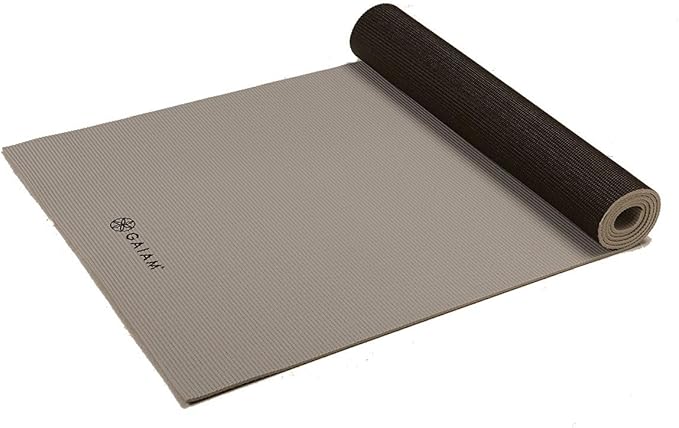 Gaiam Solid Color Yoga Mat, Non Slip Exercise & Fitness Mat for All Types of Yoga, Pilates & Floor Exercises - Bloomnest