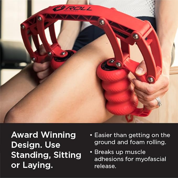 ROLL Recovery R8 (Lava Red) - Deep Tissue Massage Roller - Bloomnest