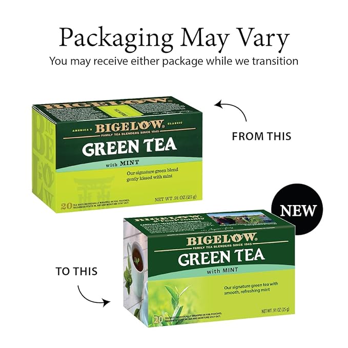 Bigelow Tea Green Tea with Mint, 20 ct - Bloomnest