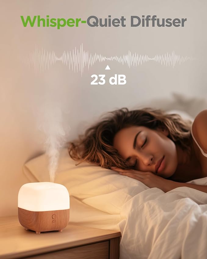 InnoGear 150ml Essential Oil Diffuser, Premium 5-in-1 Diffusers for Home Scent 8 LED Color Aromatherapy Diffuser Air Desk Mini Humidifier Small Vaporizer Aroma Diffuser for Computer Laptop Room Office - Bloomnest