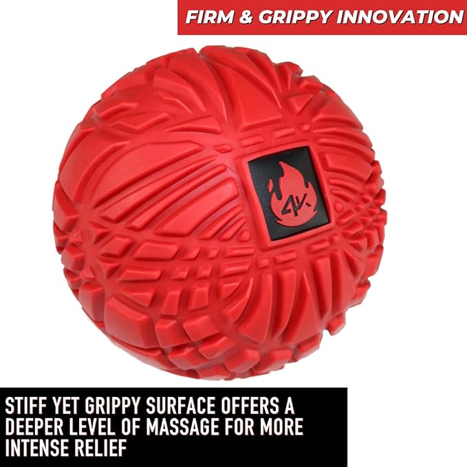 4KOR Massage Balls for Trigger Point Therapy - Myofascial Release Ball - Muscle Relief for Back, Neck, Shoulder, Foot Pain - Fitness Massage Balls for Mobility - Deep Tissue Release Ball - Bloomnest