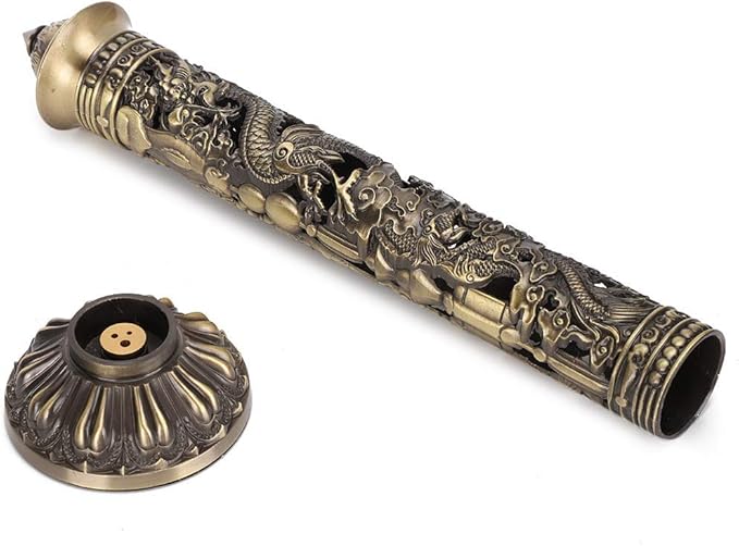 Dragon Phoenix Charcoal Incense Incense Holder, Dragon Incense ——Relief Craft Ornaments, Incense Stick Holder, Room Vertical Incense Holder for Aromatherapy Home Decor Office - Bloomnest