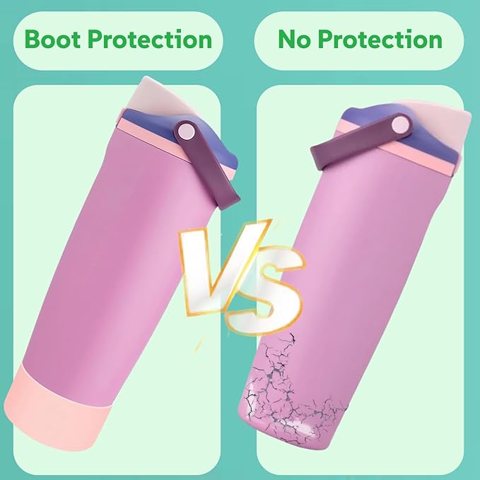 Silicone Boots Compatible with Owala 30oz & 40oz FreeSip Sway Bottles – Non-Slip, Scratch-Resistant Protective Sleeve KPWIN