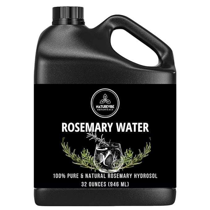 Naturevibe Botanicals Rosemary Water 32 Ounces | 100% Pure and Natural | Great for Skin Care and Hair Care - Bloomnest