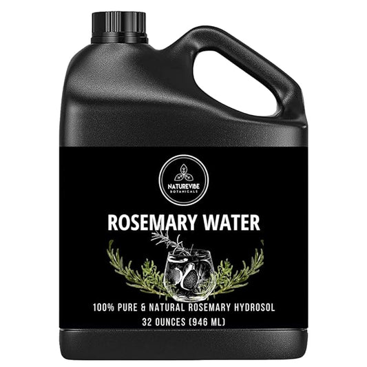Naturevibe Botanicals Rosemary Water 32 Ounces | 100% Pure and Natural | Great for Skin Care and Hair Care - Bloomnest