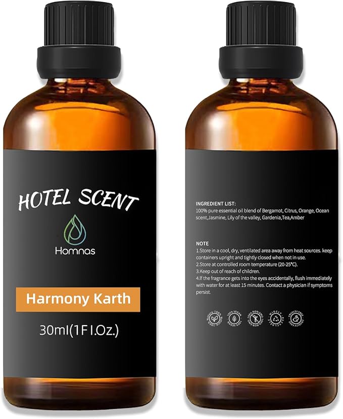 Harmony Karth Essential Oil, Hotel Diffuser Oil, Home Luxury & Hotel Scents for Diffuser, 30ML Pure Diffuser Oil for Aromatherapy - Bloomnest