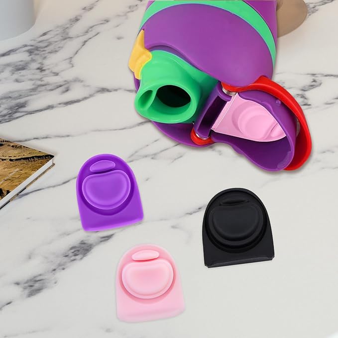 3pcs Replacement Rubber Stopper Seal Compatible with Owala FreeSip 24oz 32oz,Water Bottle Lid Cap Silicone Seal Parts for Owala 16/19/24/32/40oz Spout Gasket Mouthpiece Piece Accessories F2A1 Frokolla