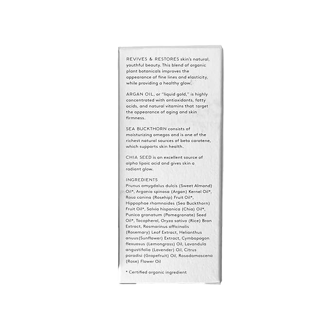 Naked & Thriving Rejuvenate Restorative Face Oil | Organic, Vegan, & Naturally-Derived Skin Care | Reduce the Look of Wrinkles and Moisturize Skin (1.18 oz/35 mL) - Bloomnest