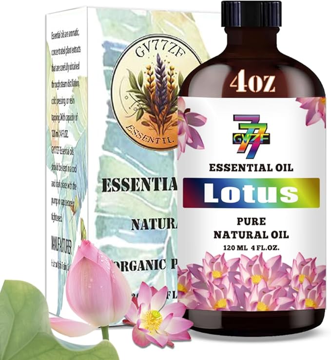 Lotus Essential Oil (4 oz/120 ml) — Lotus Oils for Aromatherapy, diffusers, humidifiers, Home fragrances, DIY Skincare, soap Making, DIY Candle, Relaxation, Yoga, and Meditation - Bloomnest