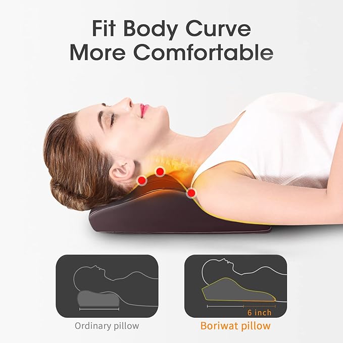 Back Massager Neck Massager with Heat, Shiatsu Massage Pillow for Pain Relief, Massagers for Neck and Back, Shoulder, Leg, Christmas Gifts for Men Women Mom Dad, Stress Relax at Home Office and Car - Bloomnest