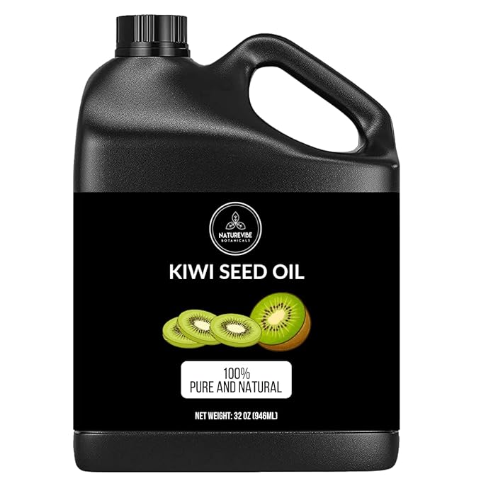 Naturevibe Botanicals Kiwi Oil 32 Ounces | 100% Pure and Natural | Great for Skin Care and Hair Care - Bloomnest