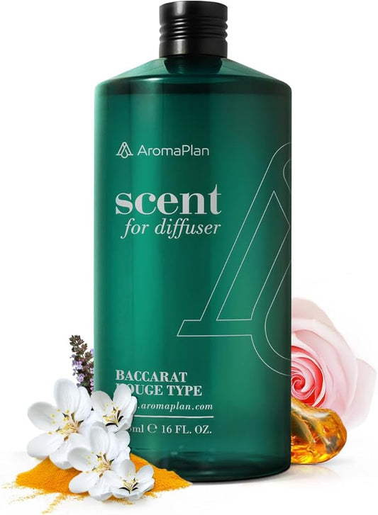 AromaPlan Hotel Scents Inspired by Baccarat Rouge 16 Fl Oz (473ml), Home Luxury Aroma & Hotel Diffuser Oil for Aromatherapy- USA Made, Bigger Bottle, Bolder Aroma & Longer Lasting - Bloomnest