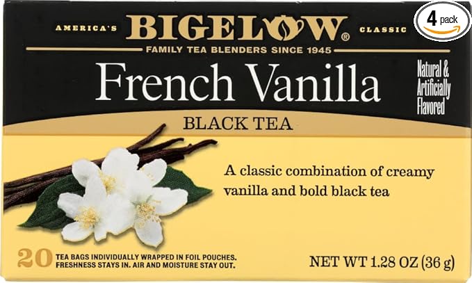Bigelow French Vanilla Tea 1.28 OZ(Pack of 4)4 - Bloomnest