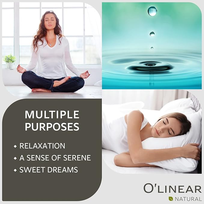 Natural Calm Serenity Sleep Essential Oil Blend - Pure Aromatherapy Oils for Dream and Relaxation, Perfect for Diffuser - Lavender, Orange, Sage and Neroli Essential Oils - Long Lasting Sleep Support - Bloomnest