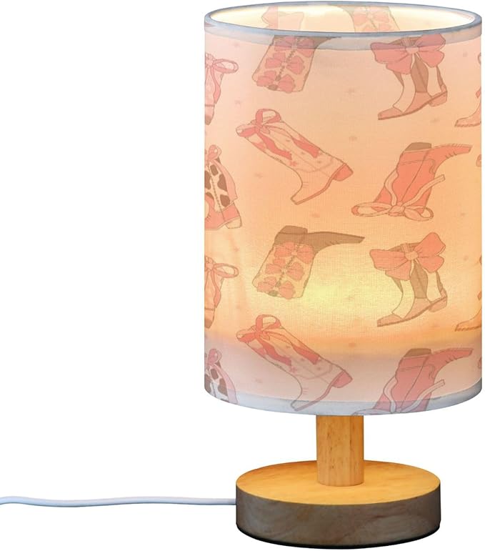 Western Cowgirl Boot LED Table Lamp with USB Port Night Light Bedroom Lamps for Nightstand Living Room Dorm Home Office Desk - Bloomnest