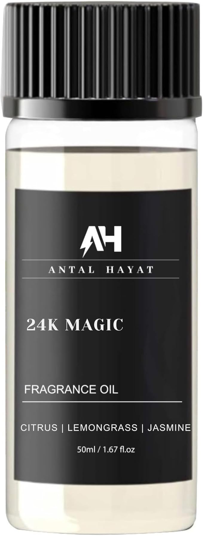 24K Magic Diffuser Oil 50ml – Hotel Inspired Aromatherapy Scent – Citrus, Lemongrass, Jasmine – Home Luxury Fragrance Oil by Antal Hayat – Essential Oil Blend for Diffusers - Bloomnest