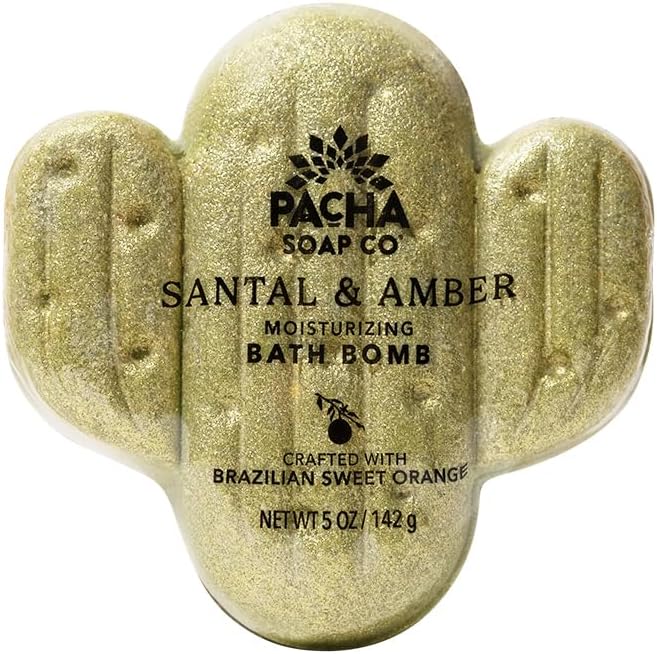 Pacha SOAP Bath Bomb 3 Pack, Nourishing, Moisturizing, Santal & Amber, Clean Ingredients & Handcrafted in The USA, 5 oz Each - Bloomnest