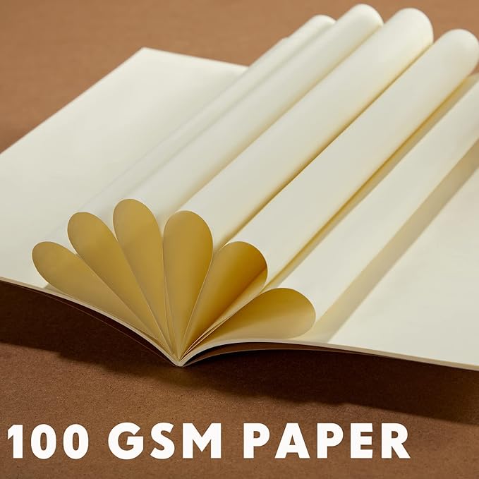 Mimorou 100 Pcs Journals Notebooks Bulk - Kraft Softcover A5 Small Notebooks 5.5 Inch x 8.3 Inch Notepads with 60 Page 30 Sheet for Writing Sketch Travel Office Supplies(Brown,Unlined) - Bloomnest