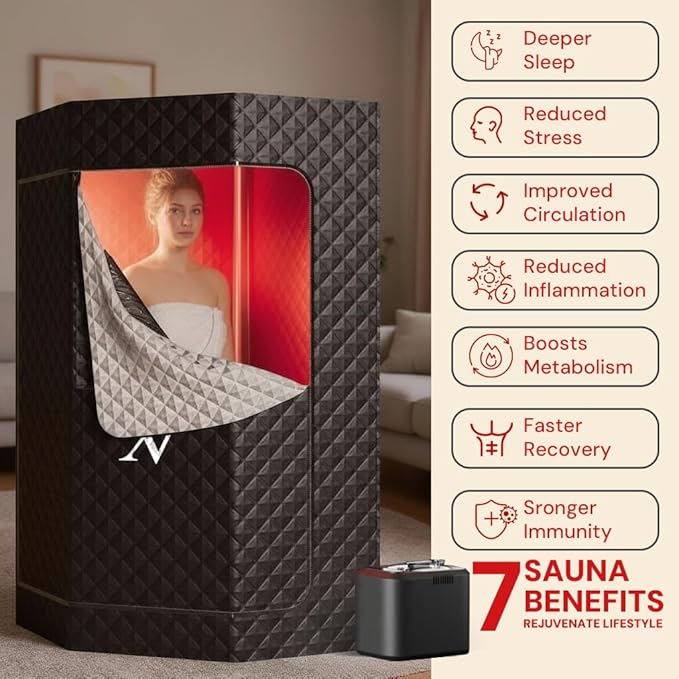 Portable Steam Sauna Tent for Home 3L Infrared Sauna for Indoor, Outdoor, Gym, Spa Bloomnest