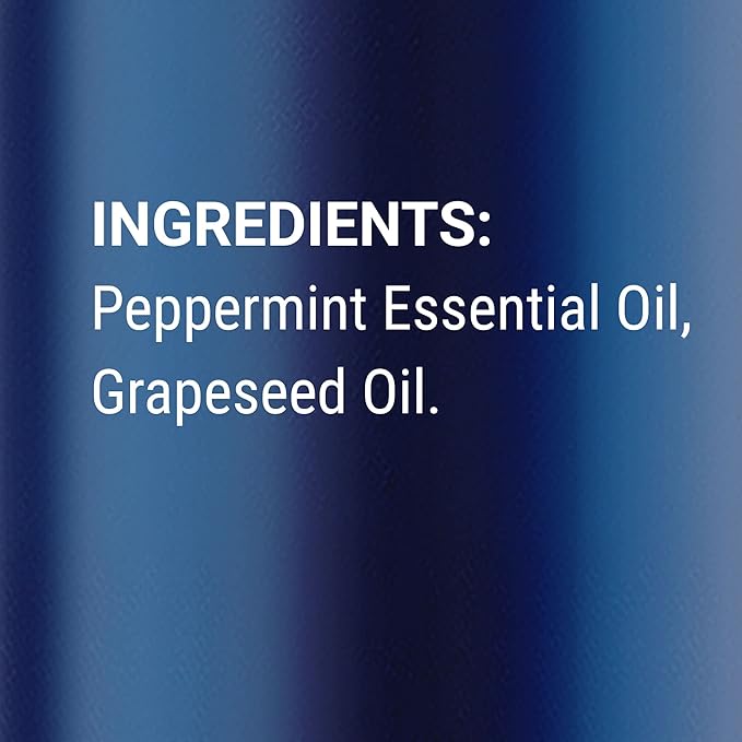 Peppermint Essential Oil Roll-On 10 ml - Pure, Natural & Prediluted Oil Blend Roller with Fresh Minty Aroma - Aromatherapy & Headache Relief - Nexon Botanics - Bloomnest