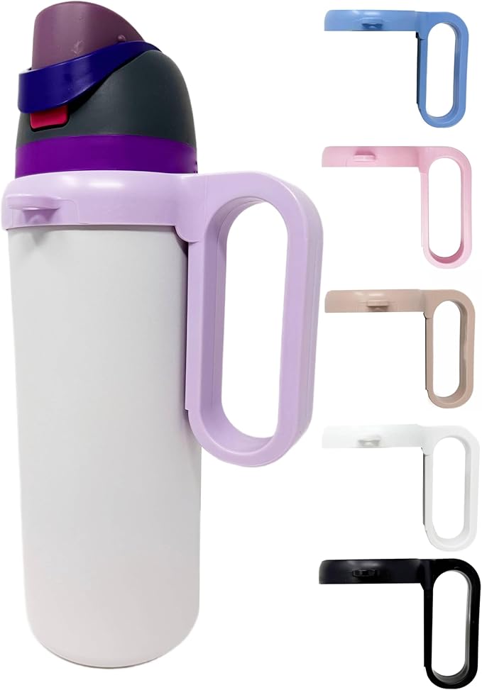 Bottle Handle for Owala FreeSip 24oz 32oz 40oz – Strong Plastic Water Bottle Holder, Durable Easy Carry Accessory for Running, Jogging, Gym, Hiking, and Drinking While Driving & More OneMissionX