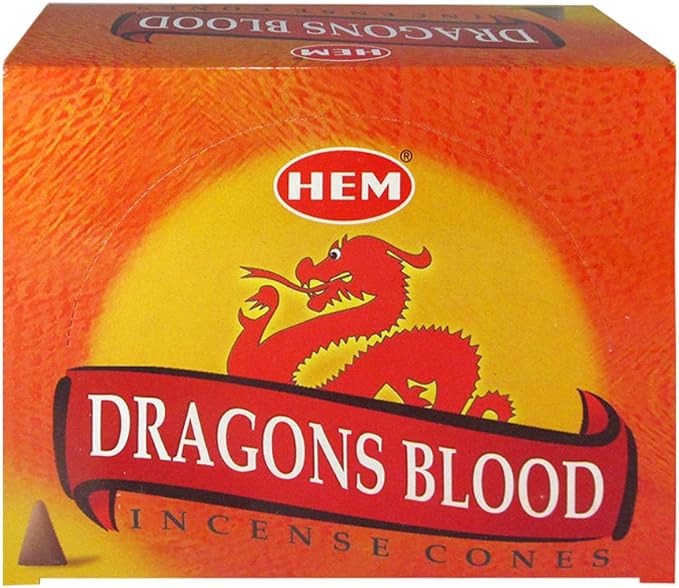 Dragon's Blood Incense Cones and Cone Incense Burner Bundle Insence Insense Hem Incense TRUMIRI